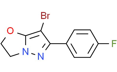 7-bromo-6-(4-fluorophenyl)-2,3-dihydropyrazolo[5,1-b]oxazole