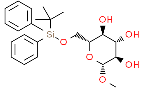 β-D-Glucopyranoside, methyl 6-O-[(1,1-dimethylethyl)diphenylsilyl]-Cas:143249-53-0