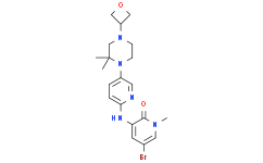 5-bromo-3-[[5-[2,2-dimethyl-4-(oxetan-3-yl)piperazin-1-yl]-2-pyridyl]amino]-1-methyl-pyridin-2-one