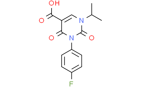 3-(4-fluorophenyl)-2,4-dioxo-1-(propan-2-yl)-1,2,3,4-tetrahydropyrimidine-5-carboxylic acid