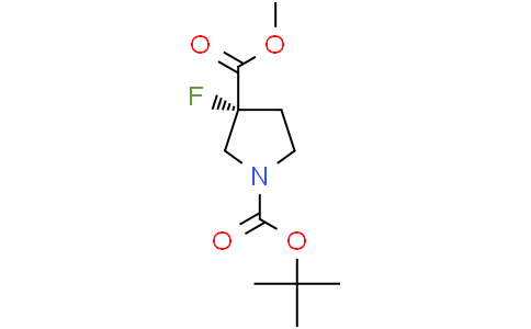 1-tert-butyl 3-methyl (3R)-3-fluoropyrrolidine-1,3-dicarboxylate