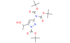 Tert-butyl 3-((di-tert-butoxycarbonyl)aMino)-5-(1-hydroxyethyl)-1H-pyrazole-1-carboxylate