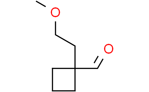 1-(2-methoxyethyl)cyclobutane-1-carbaldehyde