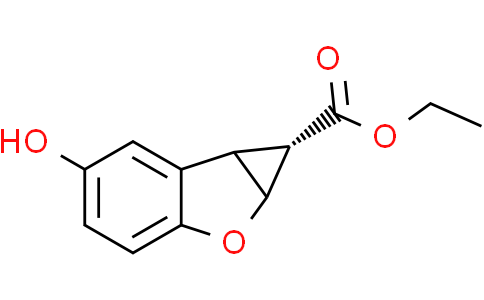 ethyl (1S,1aS,6bR)-5-hydroxy-1a,6b-dihydro-1H-cyclopropa[b]benzofuran-1-carboxylate