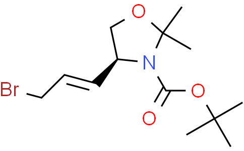 tert-butyl (4S)-4-[(E)-3-bromoprop-1-enyl]-2,2-dimethyl-oxazolidine-3-carboxylate