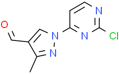 1-(2-氯嘧啶-4-基)-3-甲基-1H-吡唑-4-甲醛,≥95%