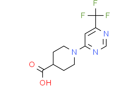 1-[6-(trifluoromethyl)pyrimidin-4-yl]piperidine-4-carboxylic acid