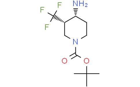 tert-butyl cis-4-amino-3-(trifluoromethyl)piperidine-1-carboxylate