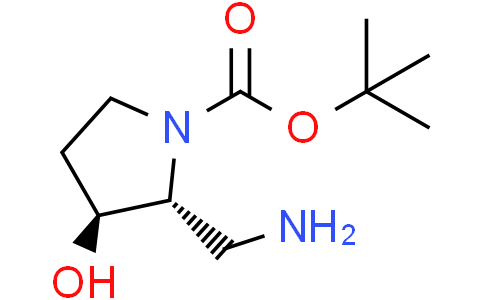 tert-butyl (2R,3S)-2-(aminomethyl)-3-hydroxypyrrolidine-1-carboxylate