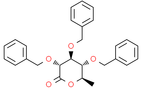(3R,4S,5R,6R)-3,4,5-tribenzyloxy-6-methyl-tetrahydropyran-2-one
