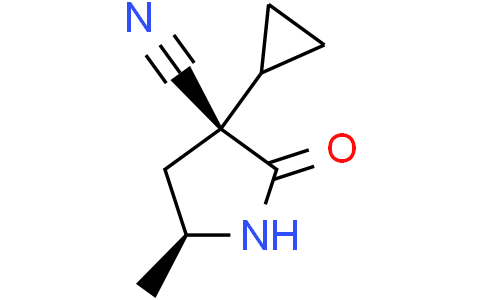 (3R,5S)-3-cyclopropyl-5-methyl-2-oxo-pyrrolidine-3-carbonitrile