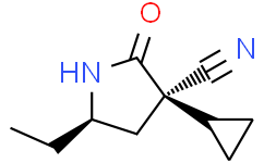 (3R,5R)-3-cyclopropyl-5-ethyl-2-oxo-pyrrolidine-3-carbonitrile