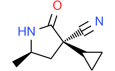 (3R,5R)-3-cyclopropyl-5-methyl-2-oxo-pyrrolidine-3-carbonitrile
