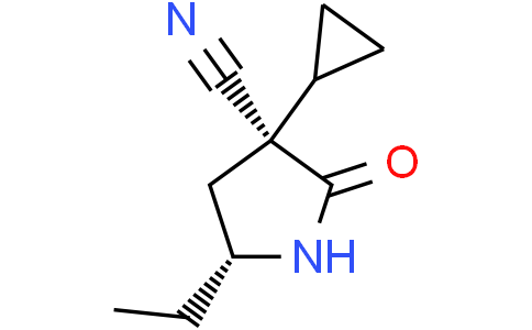 (3S,5R)-3-cyclopropyl-5-ethyl-2-oxo-pyrrolidine-3-carbonitrile