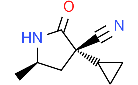 (3S,5R)-3-cyclopropyl-5-methyl-2-oxo-pyrrolidine-3-carbonitrile