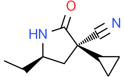 (3R,5R)-3-cyclopropyl-5-ethyl-2-oxo-pyrrolidine-3-carbonitrile