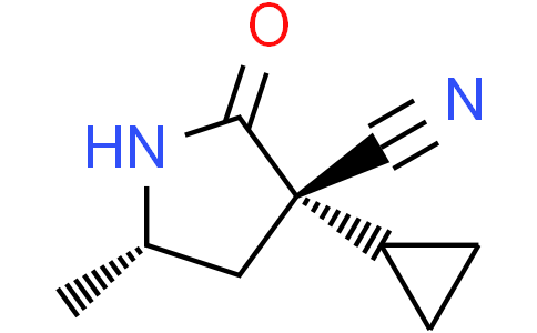 (3S,5S)-3-cyclopropyl-5-methyl-2-oxo-pyrrolidine-3-carbonitrile
