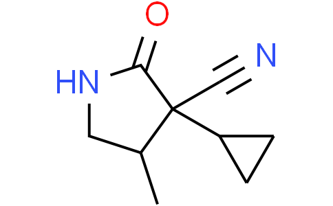 3-cyclopropyl-4-methyl-2-oxo-pyrrolidine-3-carbonitrile