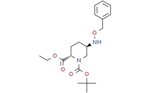 O1-tert-butyl O2-ethyl (2S,5R)-5-(benzyloxyamino)piperidine-1,2-dicarboxylate