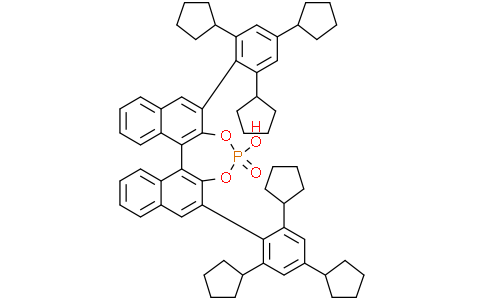 (11bR)-4-Hydroxy-2,6-bis(2,4,6-tricyclopentylphenyl)dinaphtho[2,1-d:1',2'-f][1,3,2]dioxaphosphepine 4-oxideCas:1487156-17-1