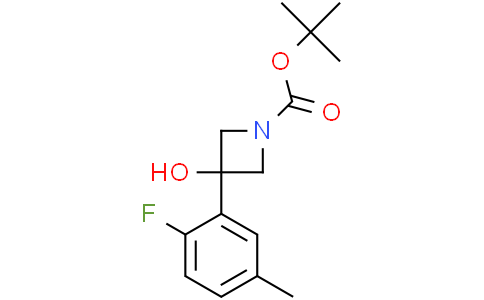 tert-butyl 3-(2-fluoro-5-methylphenyl)-3-hydroxyazetidine-1-carboxylate