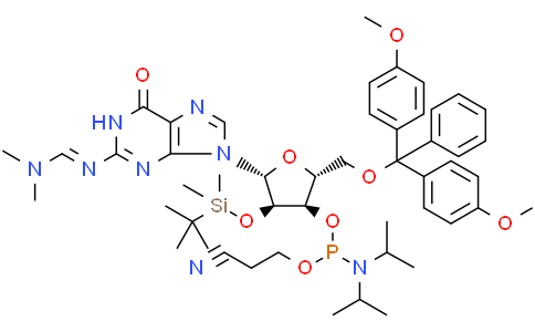 N2-二甲基甲脒-5'-O-DMT-2'-O-TBDMS-鸟苷-3'-氰乙氧基亚磷酰胺