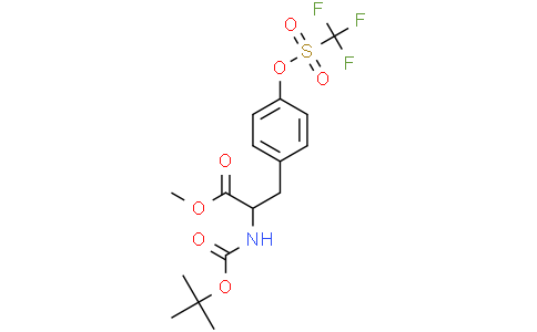 (R)-Methyl 2-((Tert-Butoxycarbonyl)Amino)-3-(4-(((Trifluoromethyl)Sulfonyl)Oxy)Phenyl)PropanoateCas:149709-56-8