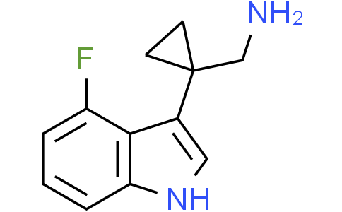 (1-(4-Fluoro-1H-indol-3-yl)cyclopropyl)methanamineCas:1501903-29-2