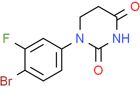 1-(4-bromo-3-fluoro-phenyl)hexahydropyrimidine-2,4-dione