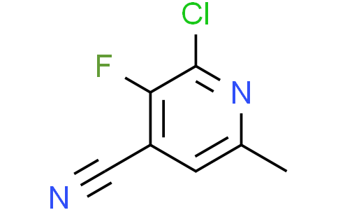 2-chloro-3-fluoro-6-methyl-pyridine-4-carbonitrile