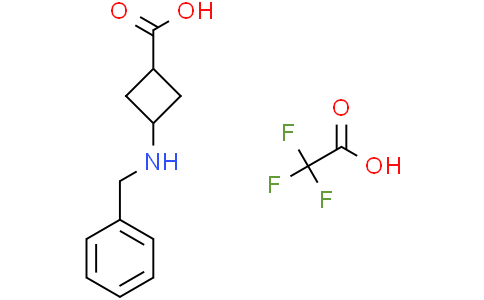 cis-3-(benzylamino)cyclobutanecarboxylic acid;2,2,2-trifluoroacetic acid
