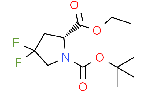 1-tert-butyl 2-ethyl (2R)-4,4-difluoropyrrolidine-1,2-dicarboxylate