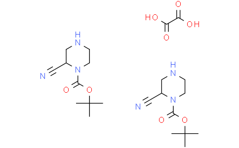 tert-butyl 2-cyanopiperazine-1-carboxylate hemioxalate