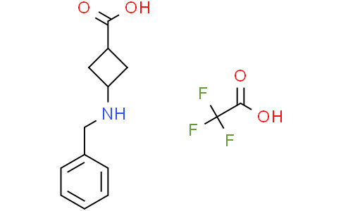 trans-3-(benzylamino)cyclobutanecarboxylic acid;2,2,2-trifluoroacetic acid