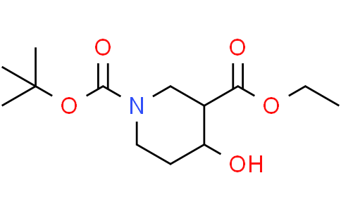 1-tert-butyl 3-ethyl 4-hydroxypiperidine-1,3-dicarboxylate