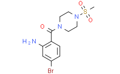(2-氨基-4-溴苯基)[4-(甲基磺酰基)-1-哌嗪基]甲酮,95%