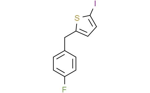 2-[(4-fluorophenyl)methyl]-5-iodothiophene
