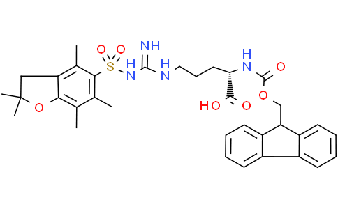 (2S)-2-(9H-fluoren-9-ylmethoxycarbonylamino)-5-[[N-[(2,2,4,6,7-pentamethyl-3H-benzofuran-5-yl)sulfonyl]carbamimidoyl]amino]pentanoic acid