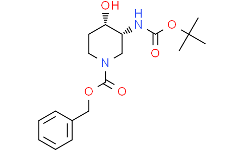 benzyl (3R,4S)-3-(tert-butoxycarbonylamino)-4-hydroxy-piperidine-1-carboxylate
