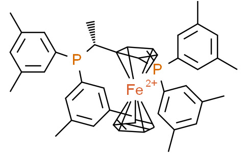 (1S)-1-[Bis(3,5-dimethylphenyl)phosphino]-2-[(1R)-1-[bis(3,5-dimethylphenyl)phosphino]ethyl]ferroceneCas:158923-10-5