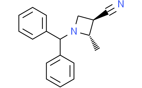 trans-1-benzhydryl-2-methyl-azetidine-3-carbonitrile