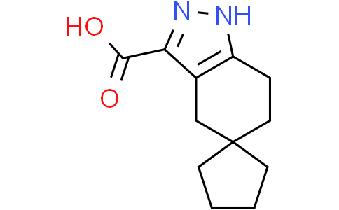 1',4',6',7'-tetrahydrospiro[cyclopentane-1,5'-indazole]-3'-carboxylic acid