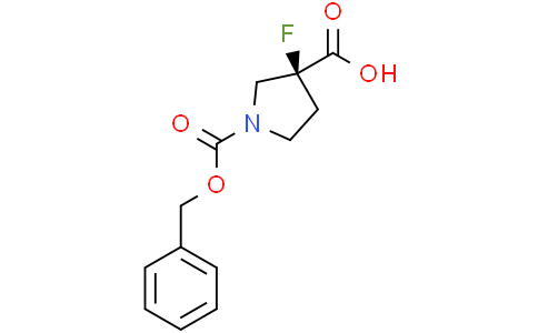 (3S)-1-benzyloxycarbonyl-3-fluoro-pyrrolidine-3-carboxylic acid