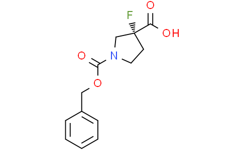 (3R)-1-benzyloxycarbonyl-3-fluoro-pyrrolidine-3-carboxylic acid