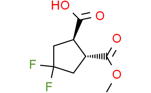 trans-4,4-difluoro-2-(methoxycarbonyl)cyclopentane-1-carboxylic acid