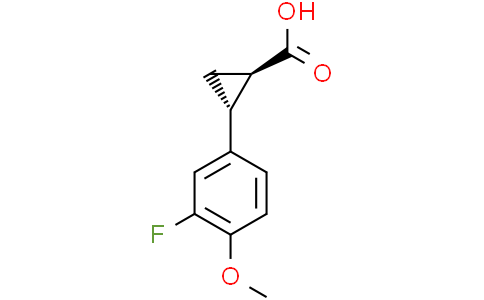 trans-2-(3-fluoro-4-methoxy-phenyl)cyclopropanecarboxylic acid