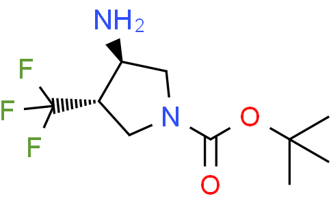 tert-butyl trans-3-amino-4-(trifluoromethyl)pyrrolidine-1-carboxylate
