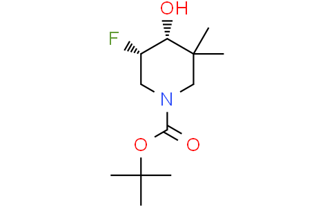 cis-3-fluoro-4-hydroxy-5,5-dimethylpiperidine-1-carboxylic acid tert-butyl ester
