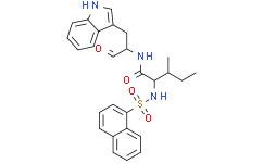 (2S,3S)-N-[(1S)-1-甲酰基-2-(1H-吲哚-3-基)乙基]-3-甲基-2-[(1-萘基磺酰基)氨基]戊酰胺