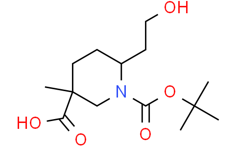 1-tert-butyl 3-methyl 6-(2-hydroxyethyl)piperidine-1,3-dicarboxylate